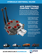 APSCO APG Series Hydraulic Sectional Valves